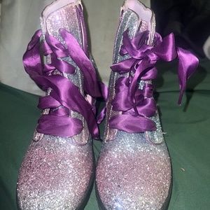 Wonder nation glittered boots